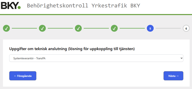 BKY, systemleverantör - TransPA