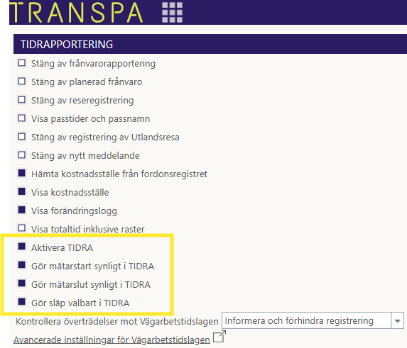 TIDRA