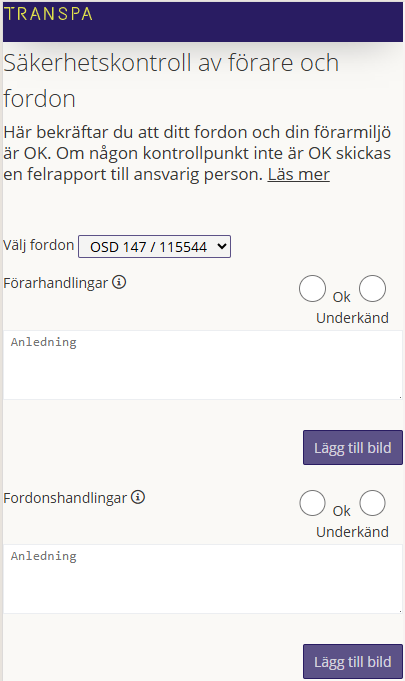 genomför säkerhetkontroll