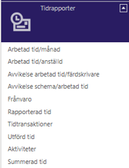 tidrapportering